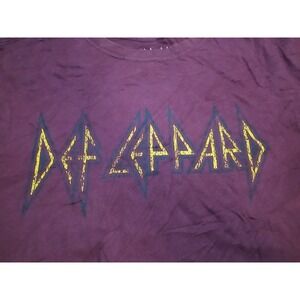 Def‎ Leppard Short Sleeve Crew Neck Graphic Print Shirt Large